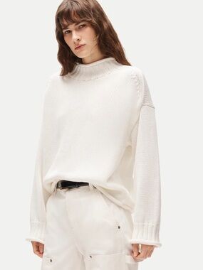 J crew ivory 2025 Rollneck™ sweater